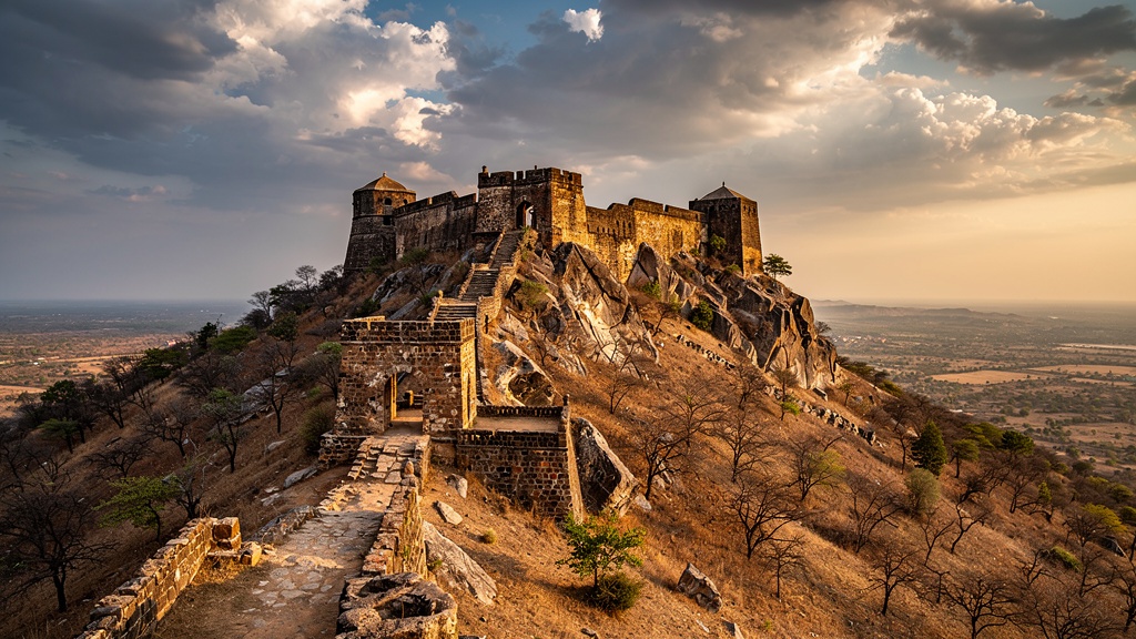 Gooty Fort hilltop fortress near Guntakal, Andhra Pradesh